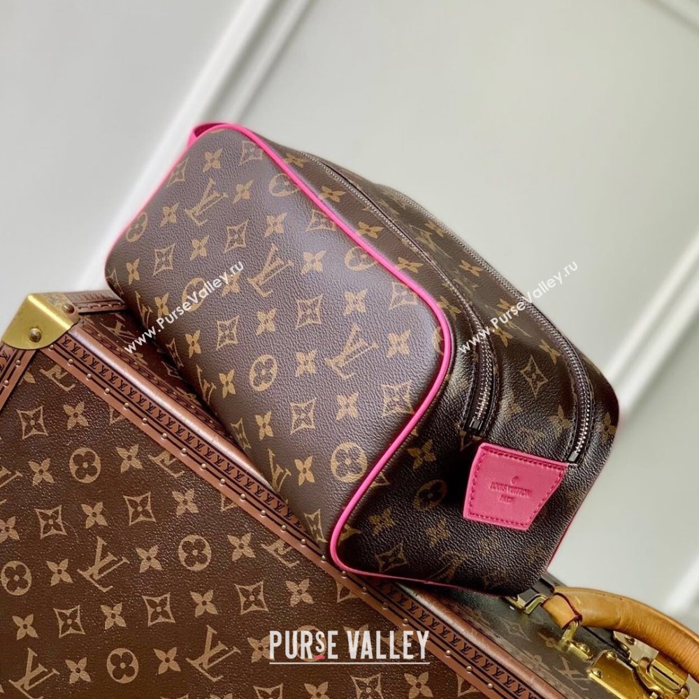 Louis Vuitton Dopp Kit Toilet Pouch in Monogram Canvas M12641 Pink 2024 (K-24110820)