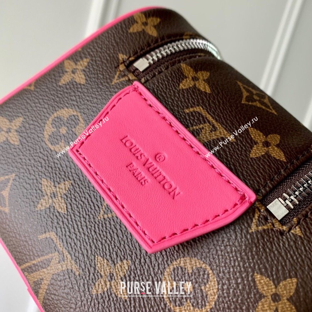 Louis Vuitton Dopp Kit Toilet Pouch in Monogram Canvas M12641 Pink 2024 (K-24110820)