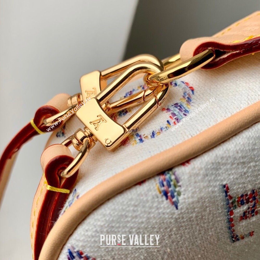 Louis Vuitton Pochette Accessoires Clutch in Multicolor Beige Monogram Jacquard Fabric M40712 2024 (K-24061233)