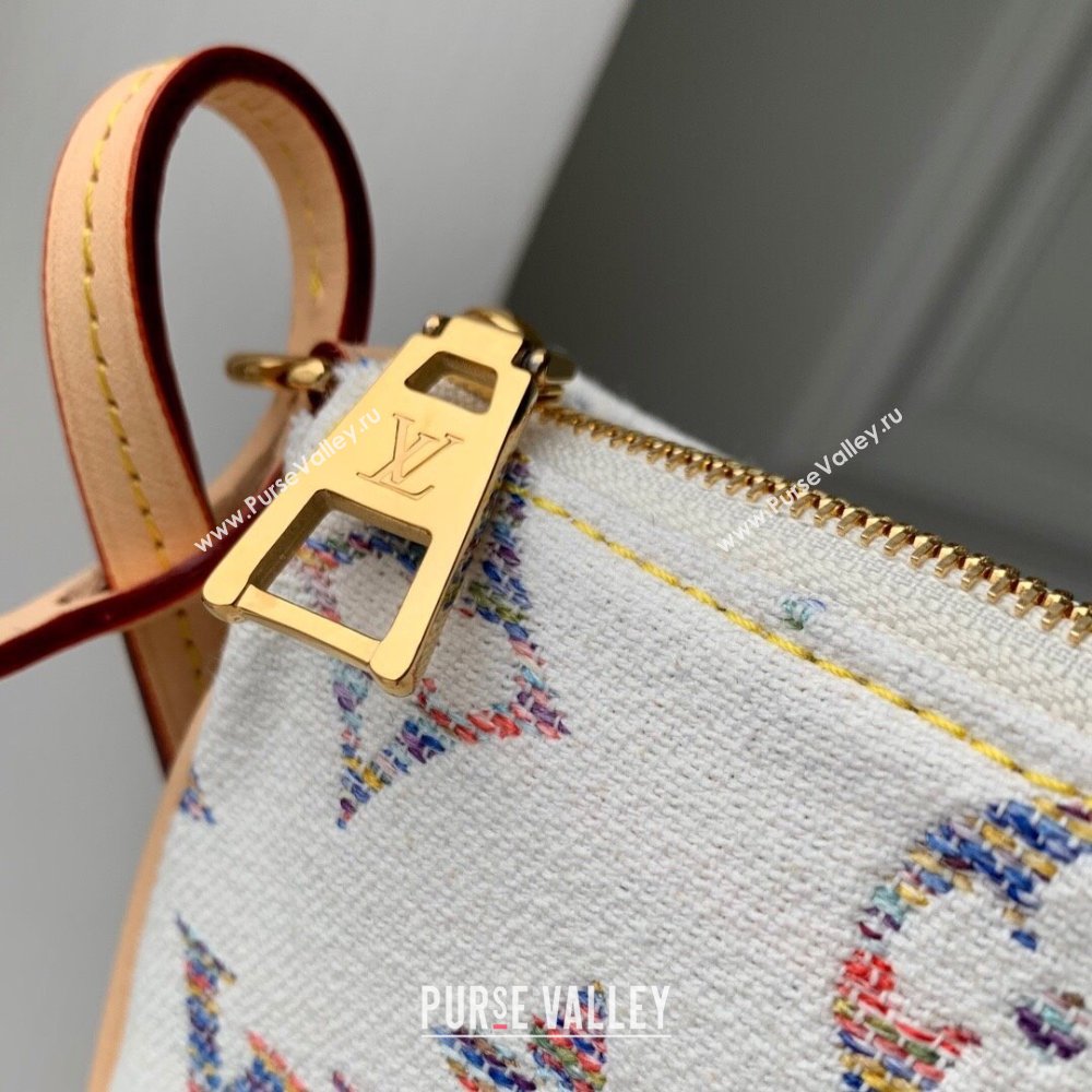 Louis Vuitton Pochette Accessoires Clutch in Multicolor Beige Monogram Jacquard Fabric M40712 2024 (K-24061233)