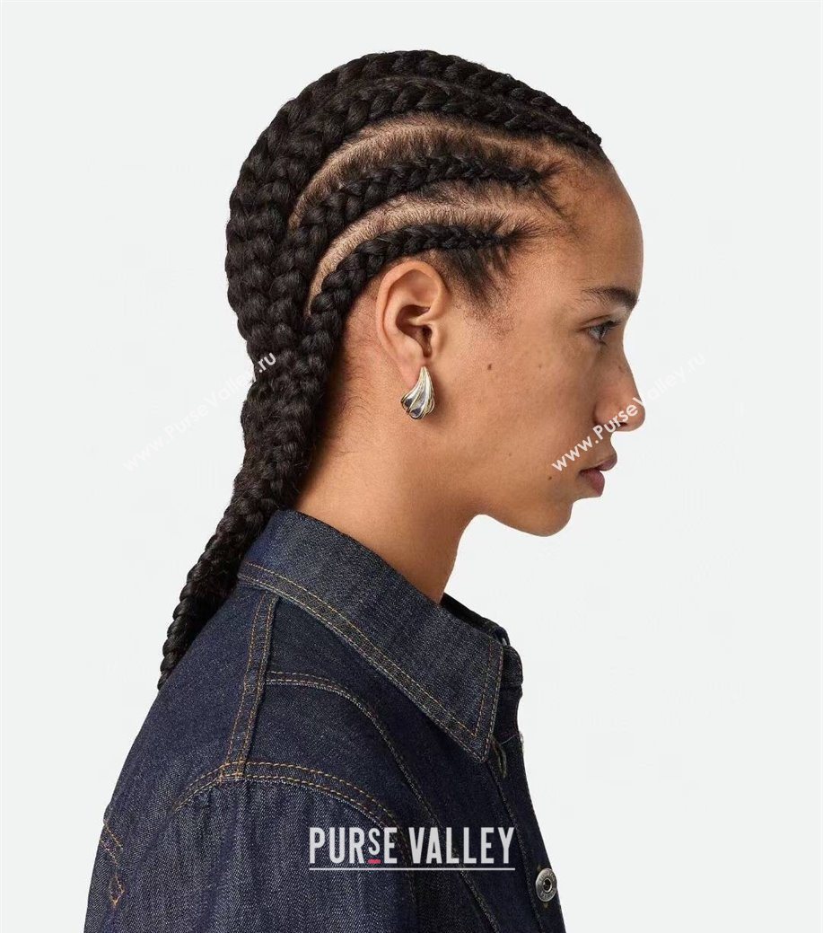 Bottega Veneta Mini Drop Earrings Silver/Gold 2025 838154 (YF-250725087)