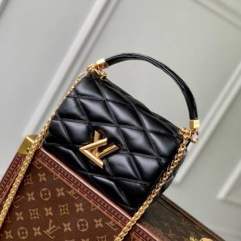 Louis Vuitton GO-14 PM Bag in Black Lambskin Leather M12004 2024 (K-24110821)