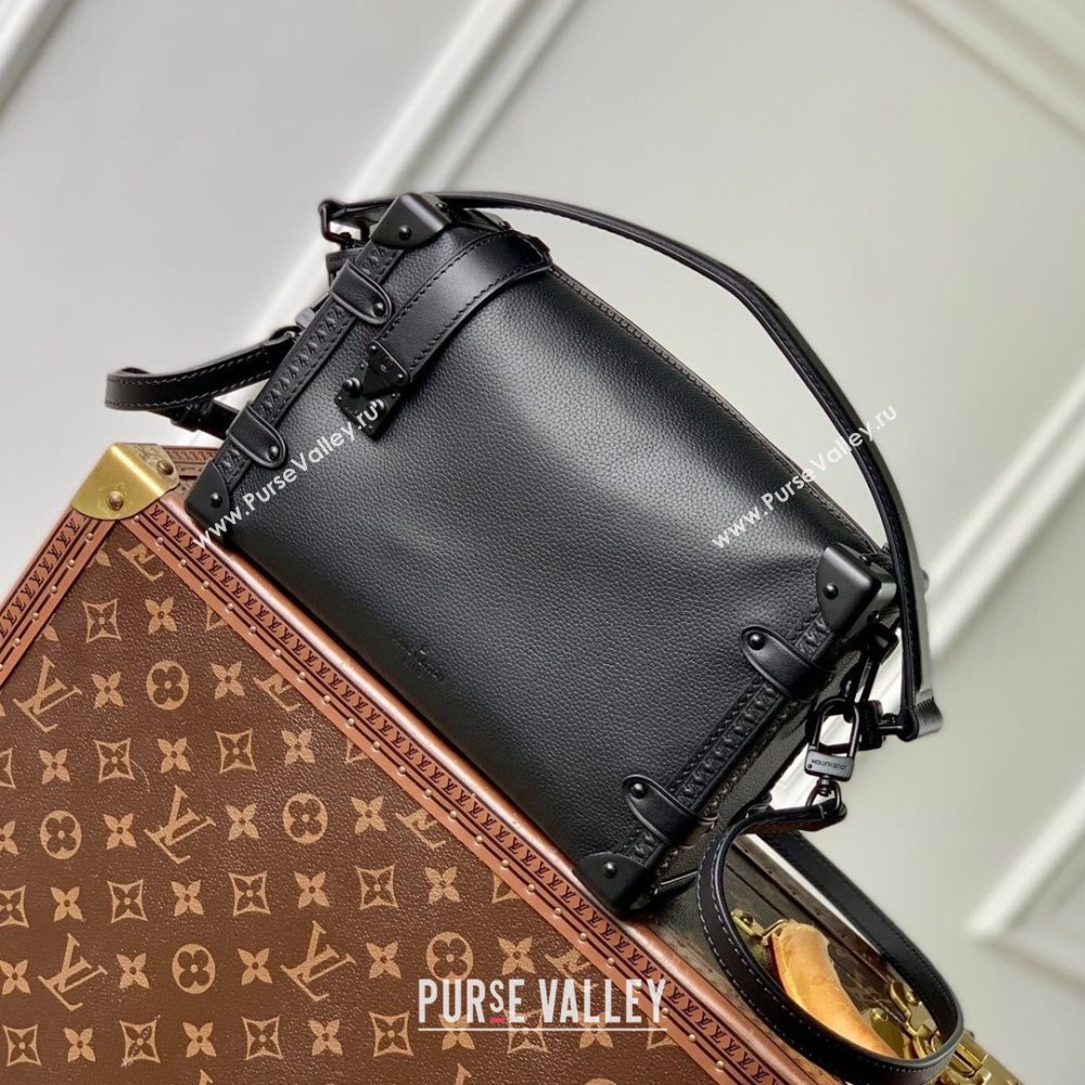 Louis Vuitton Side Trunk MM Bag in All Black Cowhide Leather M24309 2024 (K-24110822)