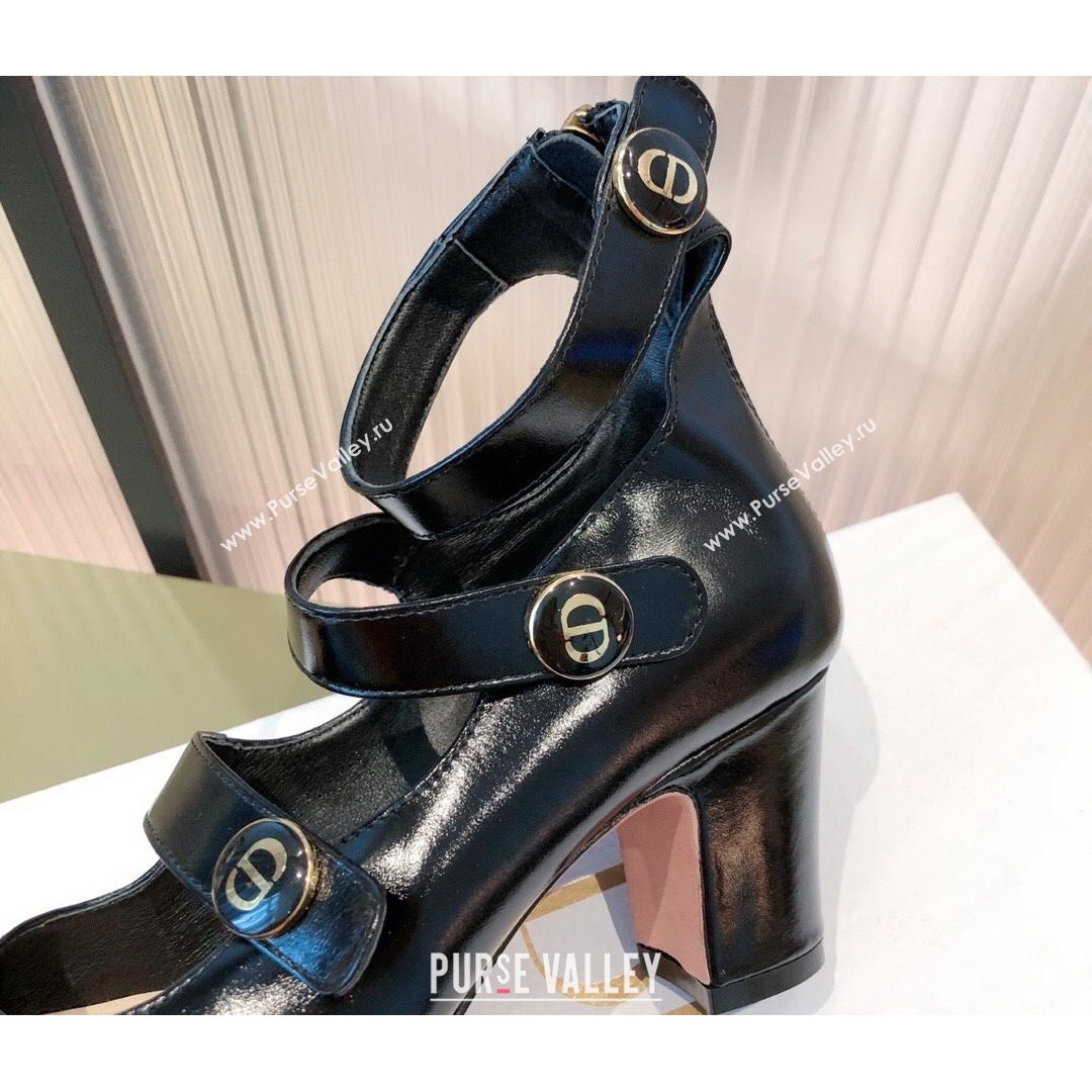 Dior D-Doll Mary Janes Pumps in Black Shiny Calfskin 2021 (KL-21081653)