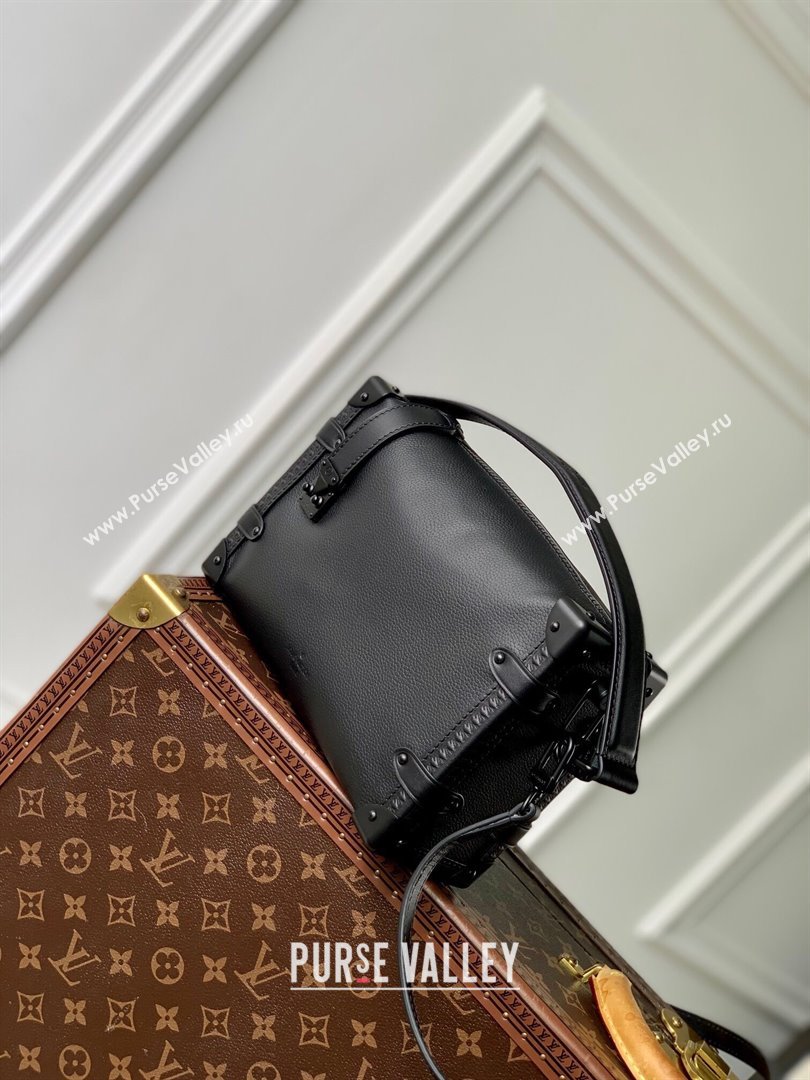 Louis Vuitton Side Trunk MM Bag in All Black Cowhide Leather M24309 2024 (K-24110822)