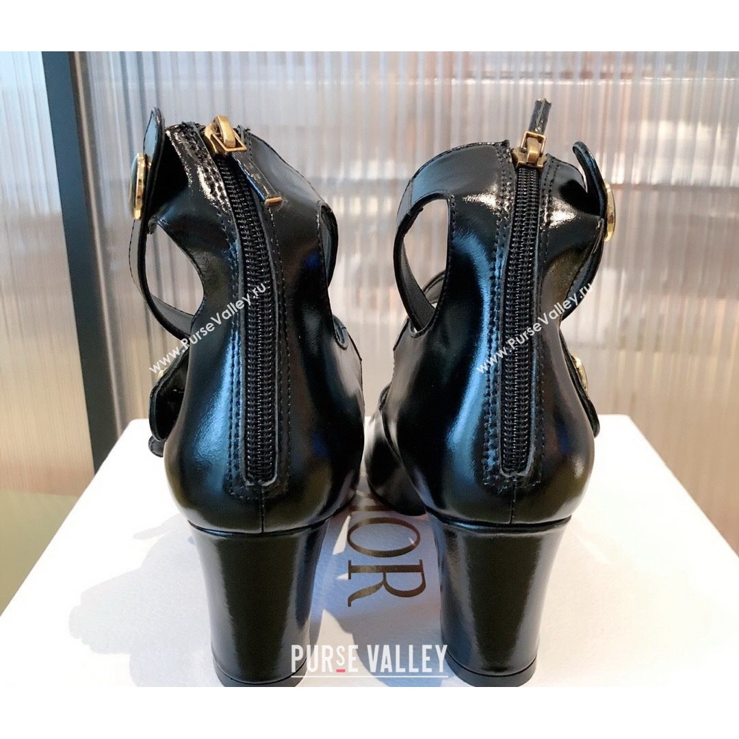 Dior D-Doll Mary Janes Pumps in Black Shiny Calfskin 2021 (KL-21081653)