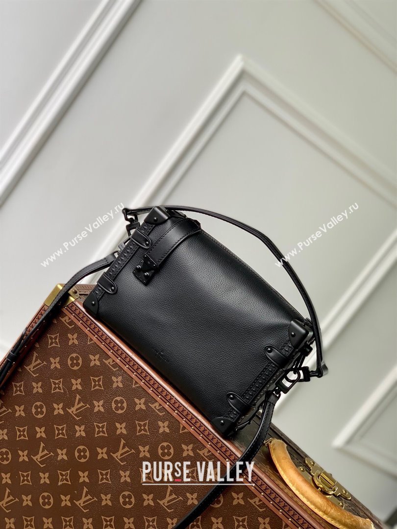 Louis Vuitton Side Trunk MM Bag in All Black Cowhide Leather M24309 2024 (K-24110822)
