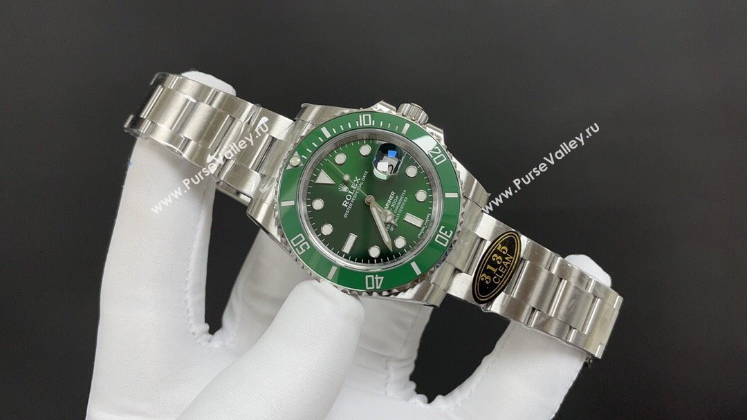 Rolex Submariner Watch 40MM R11503 Silver/Green 2024 Top (ZB-2411503)