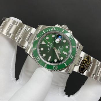 Rolex Submariner Watch 40MM R11503 Silver/Green 2024 Top (ZB-2411503)