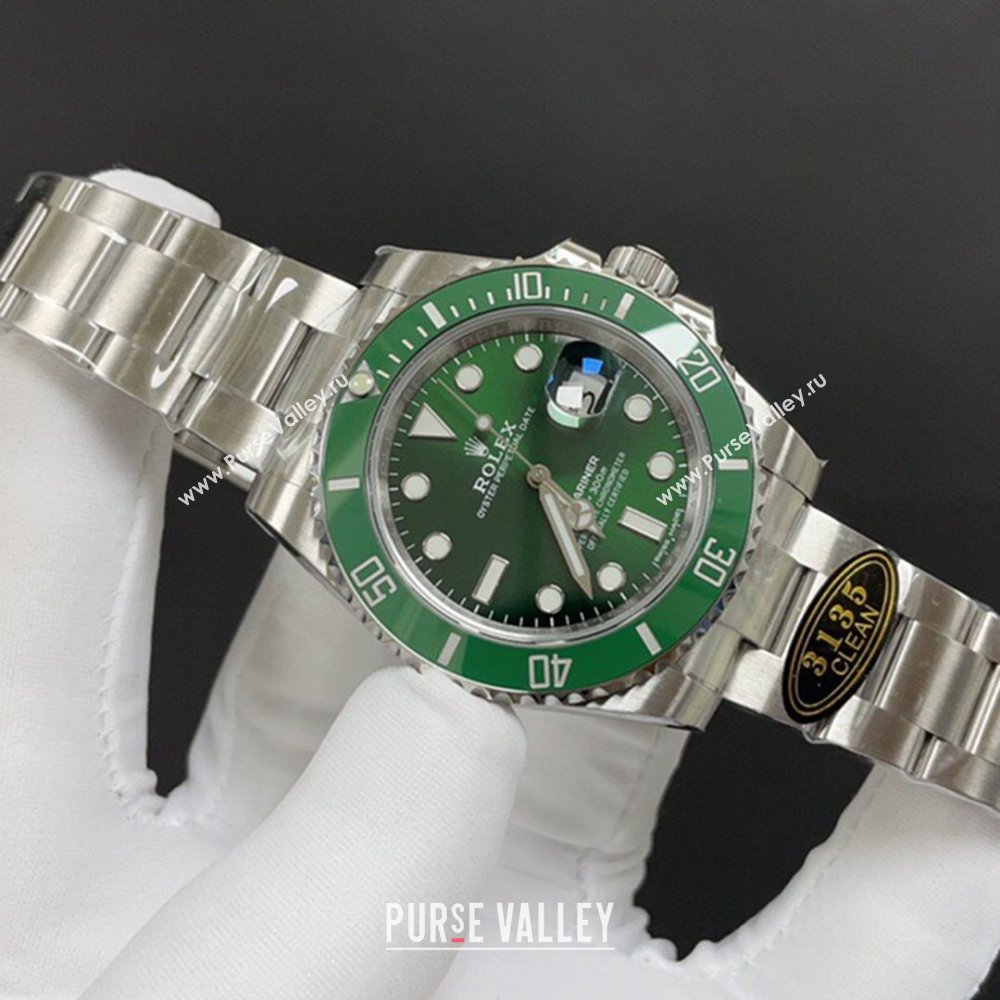 Rolex Submariner Watch 40MM R11503 Silver/Green 2024 Top (ZB-2411503)