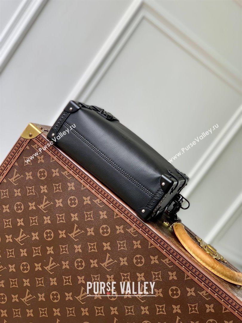 Louis Vuitton Side Trunk MM Bag in All Black Cowhide Leather M24309 2024 (K-24110822)
