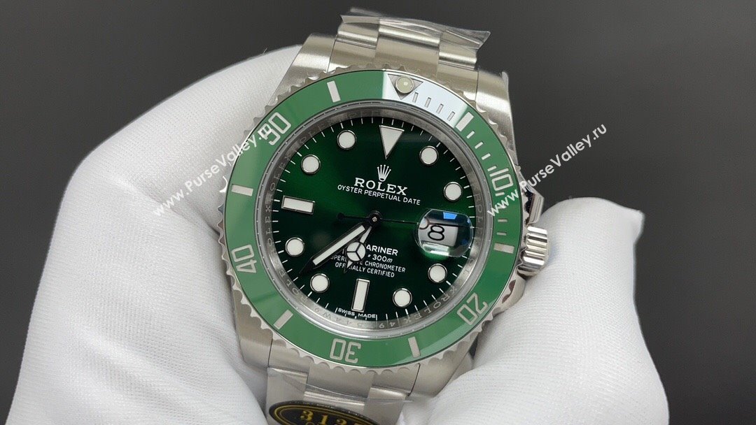 Rolex Submariner Watch 40MM R11503 Silver/Green 2024 Top (ZB-2411503)