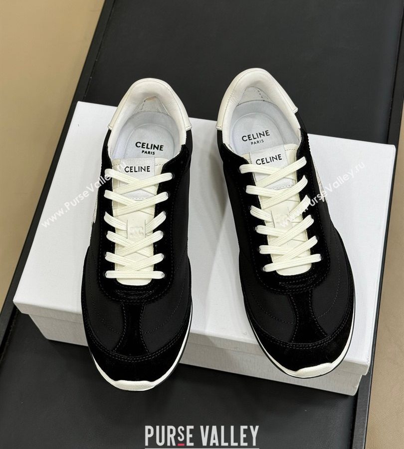Celine Racer Low top Sneakers in Nylon and Suede Black 2025 (SS-250709083)