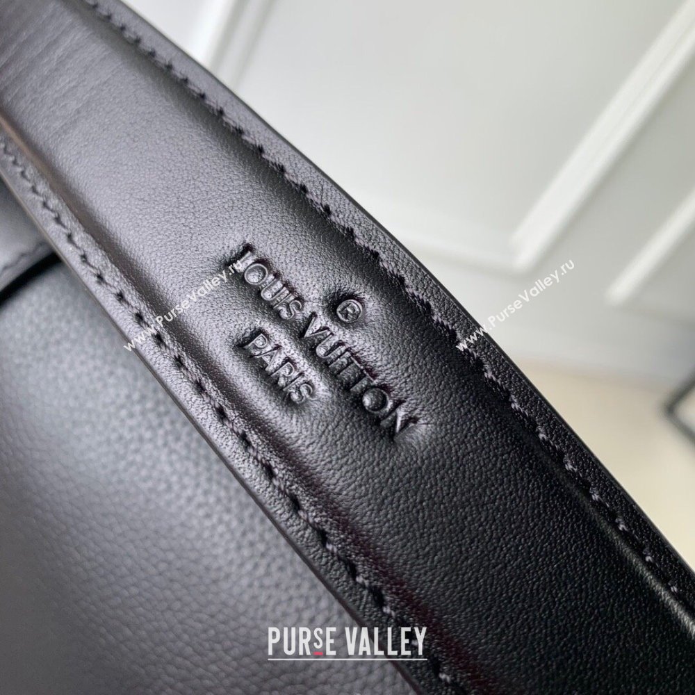 Louis Vuitton Side Trunk MM Bag in All Black Cowhide Leather M24309 2024 (K-24110822)