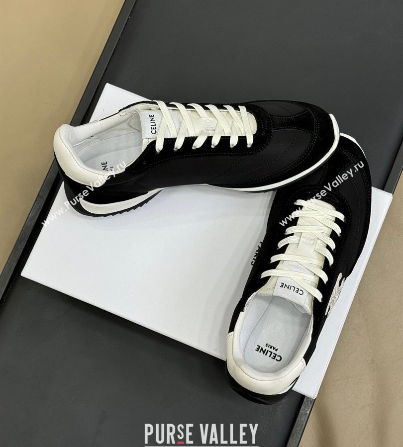Celine Racer Low top Sneakers in Nylon and Suede Black 2025 (SS-250709083)