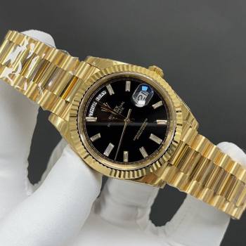 Rolex Datejust Watch 40MM R11504 Gold/Black 2024 Top (ZB-2411504)