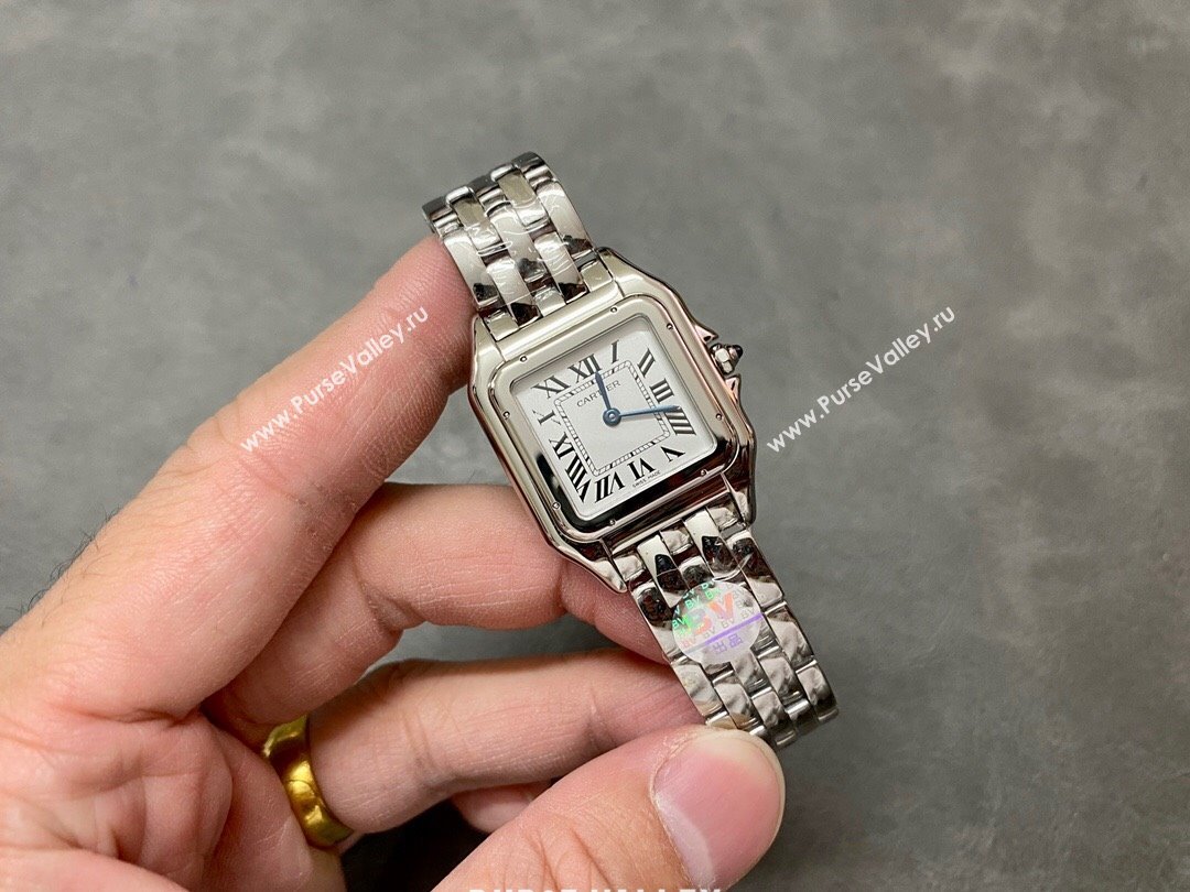 Cartier PANTHÈRE DE CARTIER Watch Medium Model 27x37MM Silver 2024 Top (ZB-2411506)