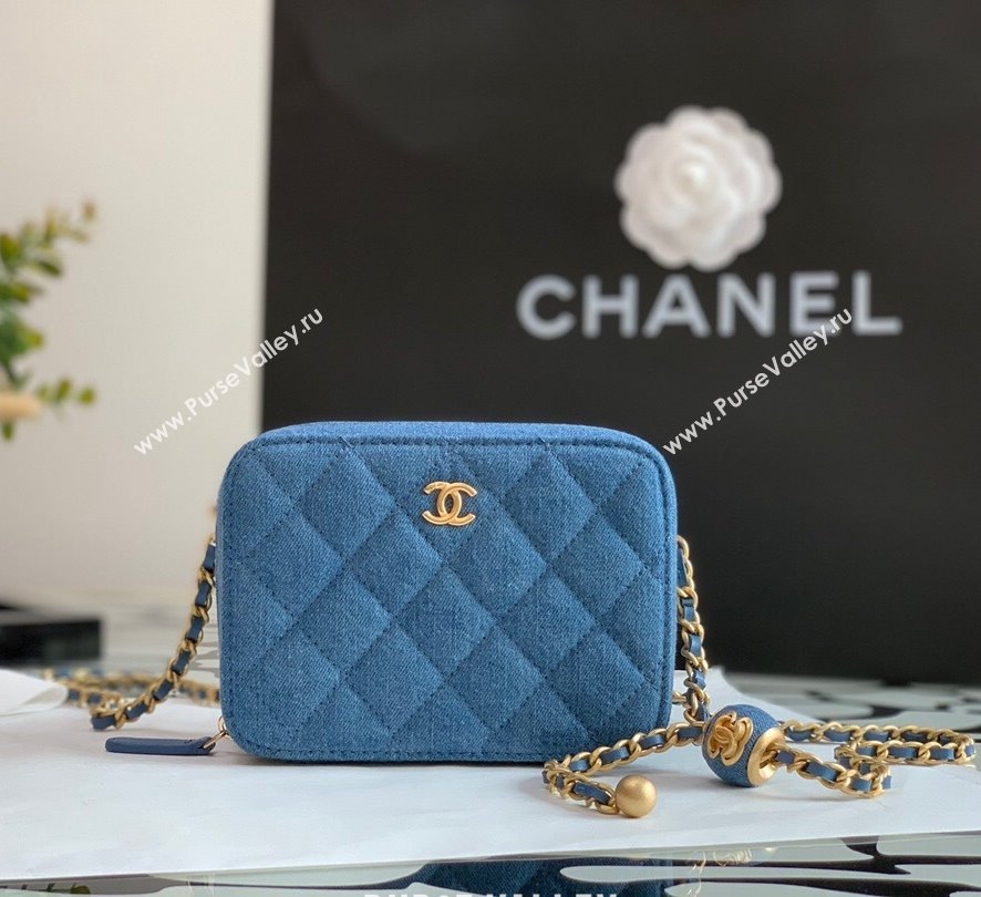 Chanel Denim Mini Camera Bag with Ball Blue 2022 18 (JY-22010418)