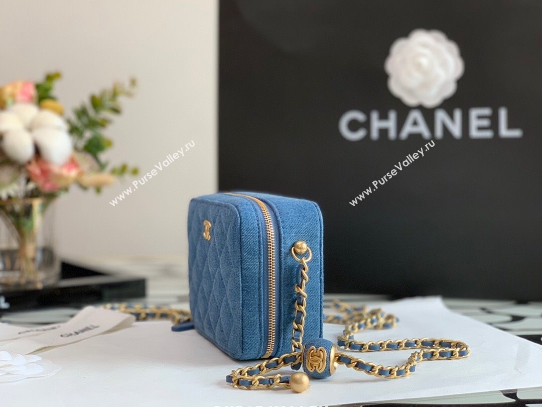 Chanel Denim Mini Camera Bag with Ball Blue 2022 18 (JY-22010418)