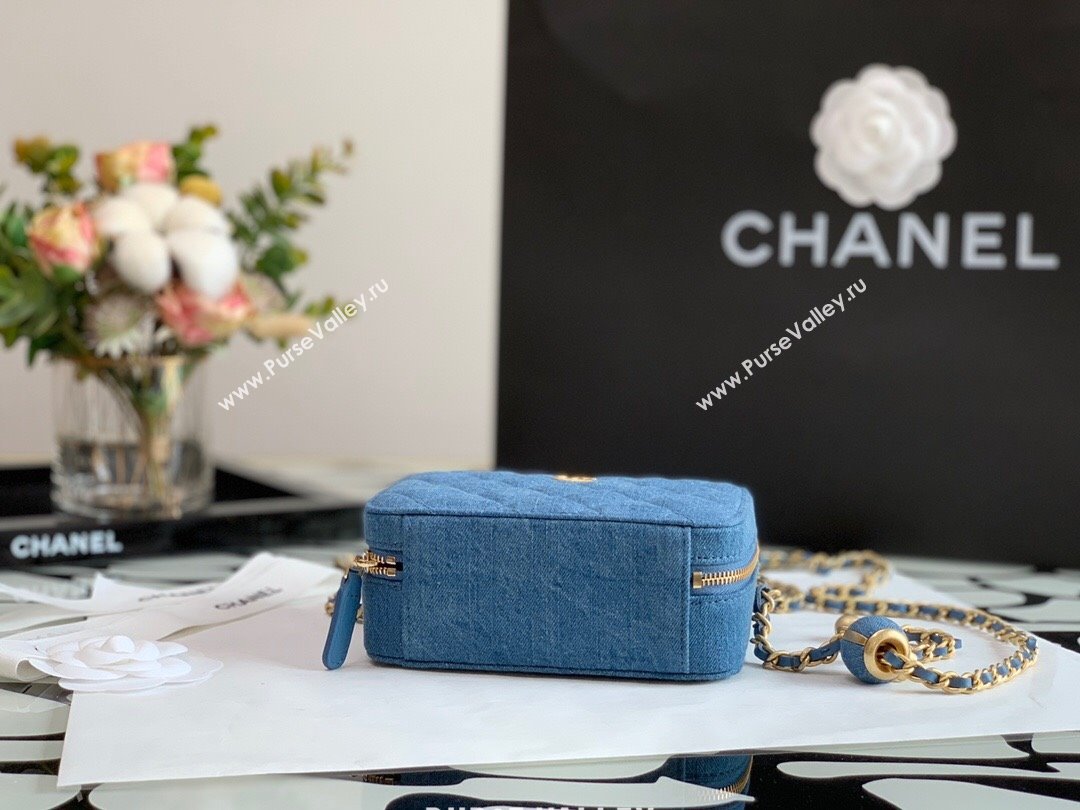 Chanel Denim Mini Camera Bag with Ball Blue 2022 18 (JY-22010418)