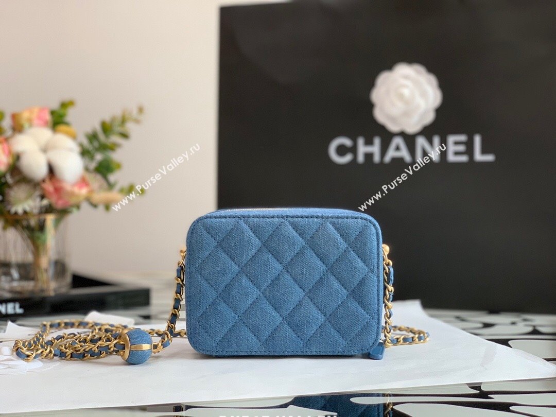 Chanel Denim Mini Camera Bag with Ball Blue 2022 18 (JY-22010418)