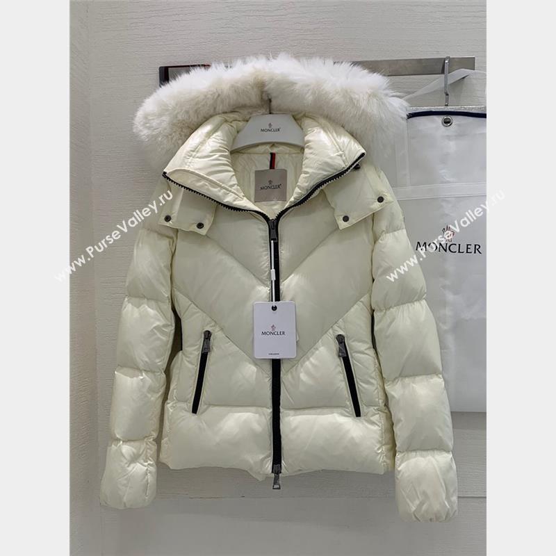 Moncler Down Jacket M102120 White 2023 (Q-23102120)