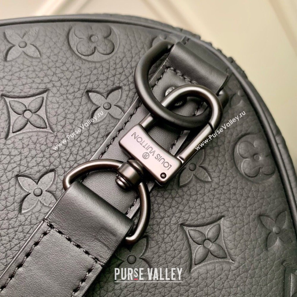 Louis Vuitton Keepall Bandouliere 50 in Black Taurillon Monogram Leather M59025 2024 (K-24061708)