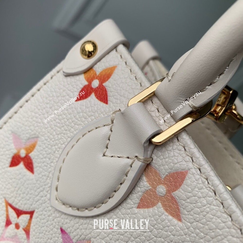 Louis Vuitton OnTheGo BB Tote Bag in Monogram Empreinte Grained Leather M47115 Sunrise Aquarelle 2024 (K-24061710)