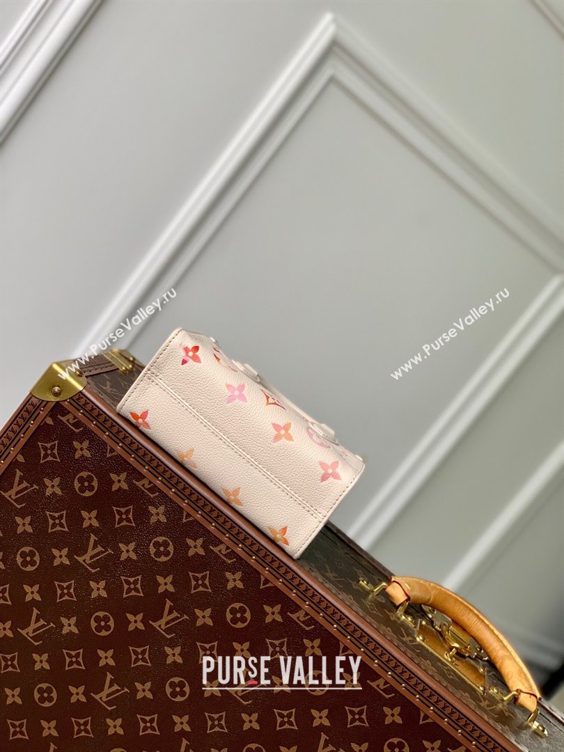 Louis Vuitton OnTheGo BB Tote Bag in Monogram Empreinte Grained Leather M47115 Sunrise Aquarelle 2024 (K-24061710)