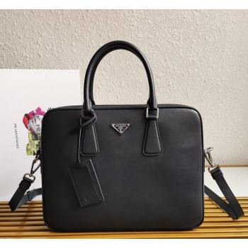 Prada Mens Saffiano Leather Business Briefcase Bag 2VE368 Dark Blue 2021 (YZ-21090913)