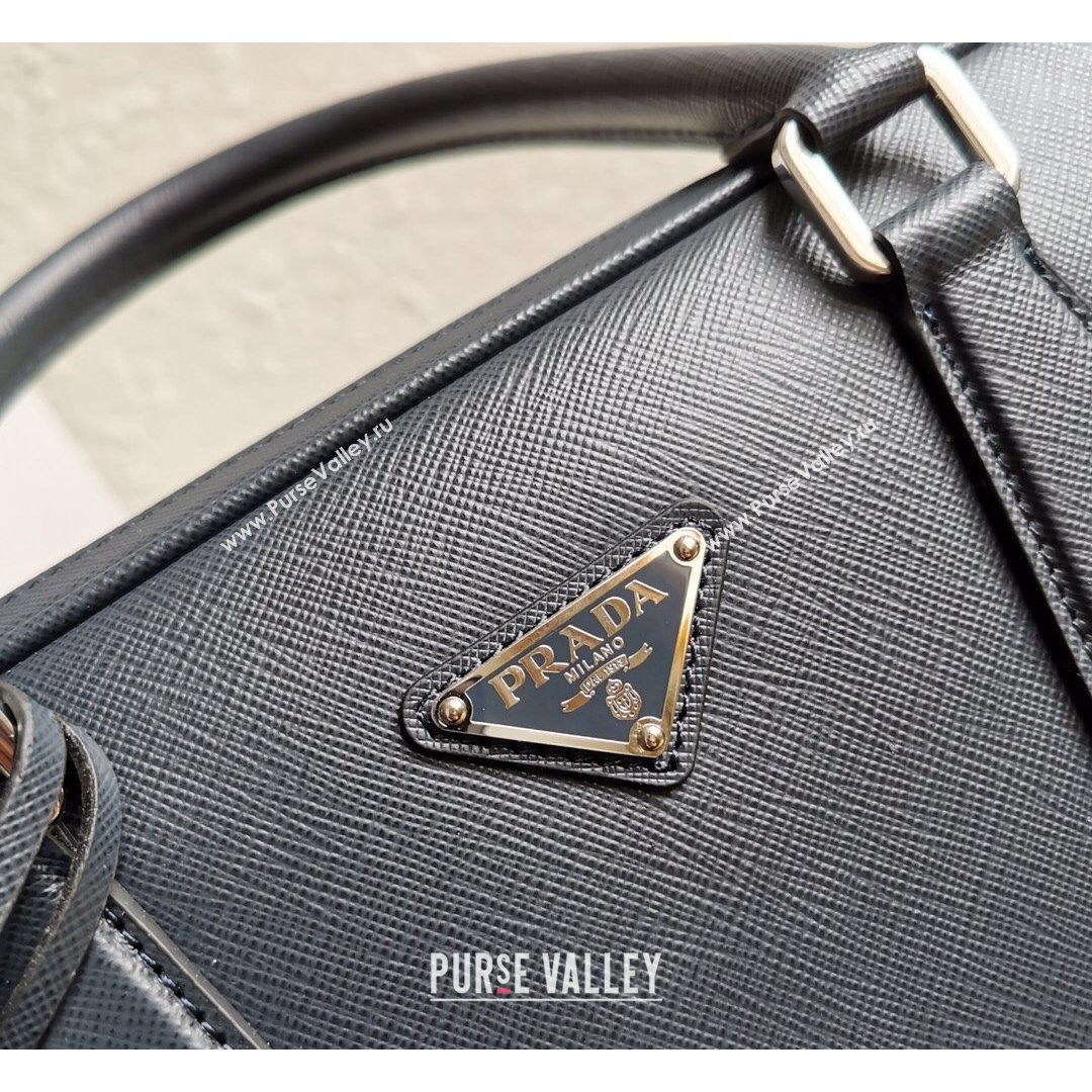 Prada Mens Saffiano Leather Business Briefcase Bag 2VE368 Dark Blue 2021 (YZ-21090913)