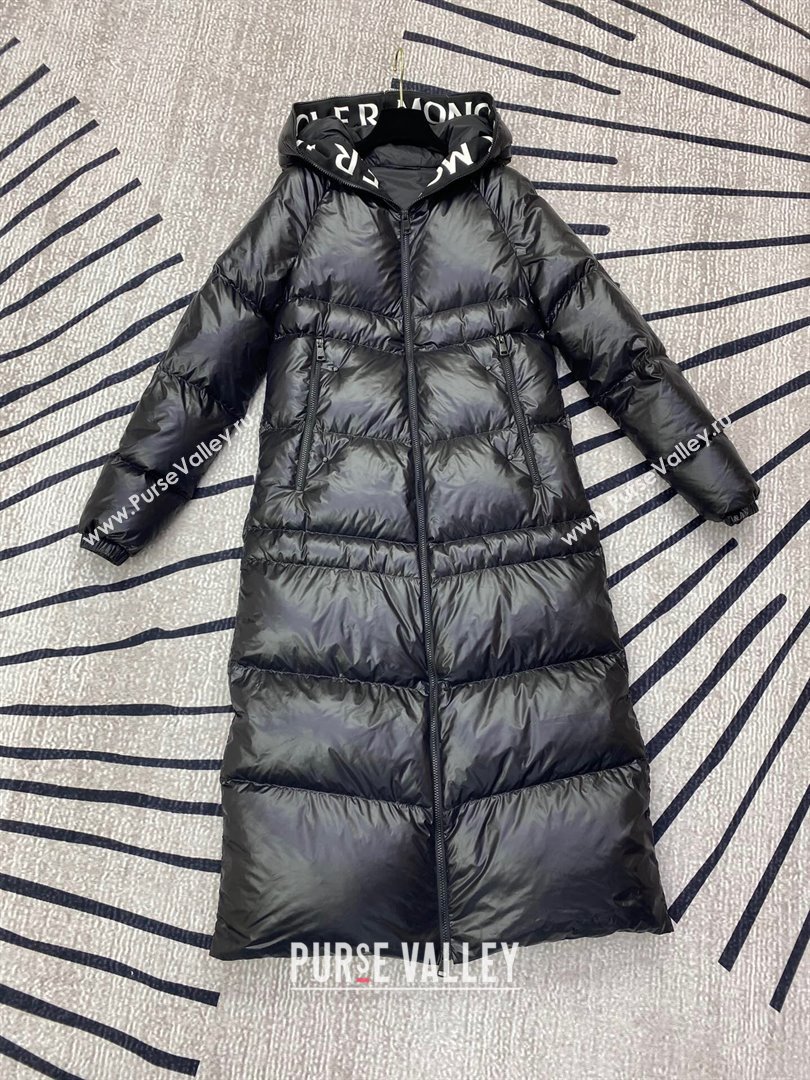 Moncler Long Down Jacket M02123 Black 2023 (Q-23102123)