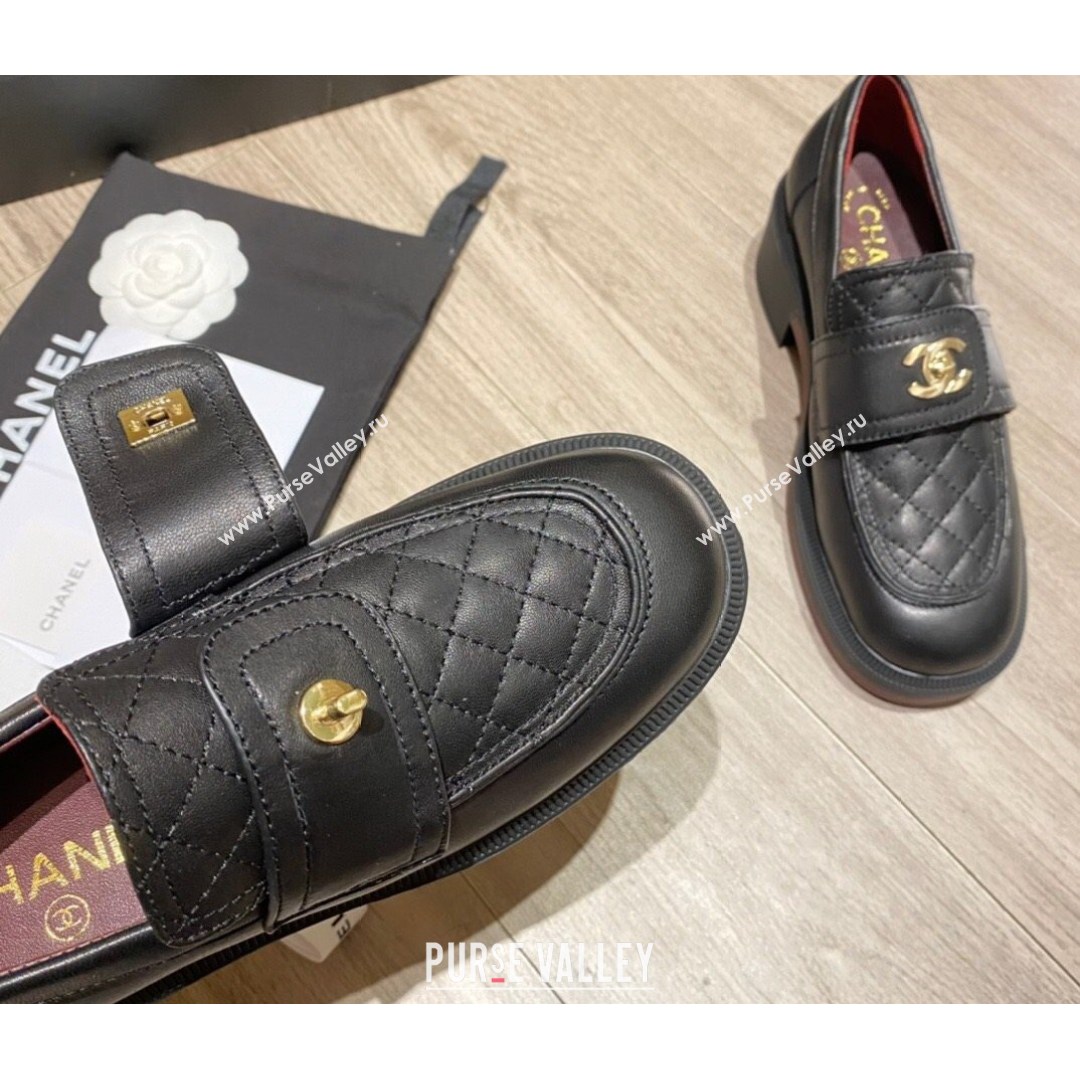 Chanel Lambskin Loafers G38147 White 2021 (KL-21081657)