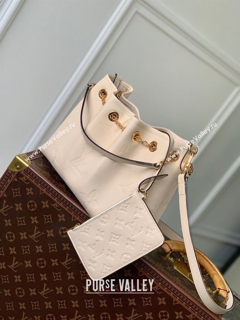 Louis Vuitton Summer Bundle Bucket Bag in Monogram Leather M25453 Beige 2024 (K-2461712)