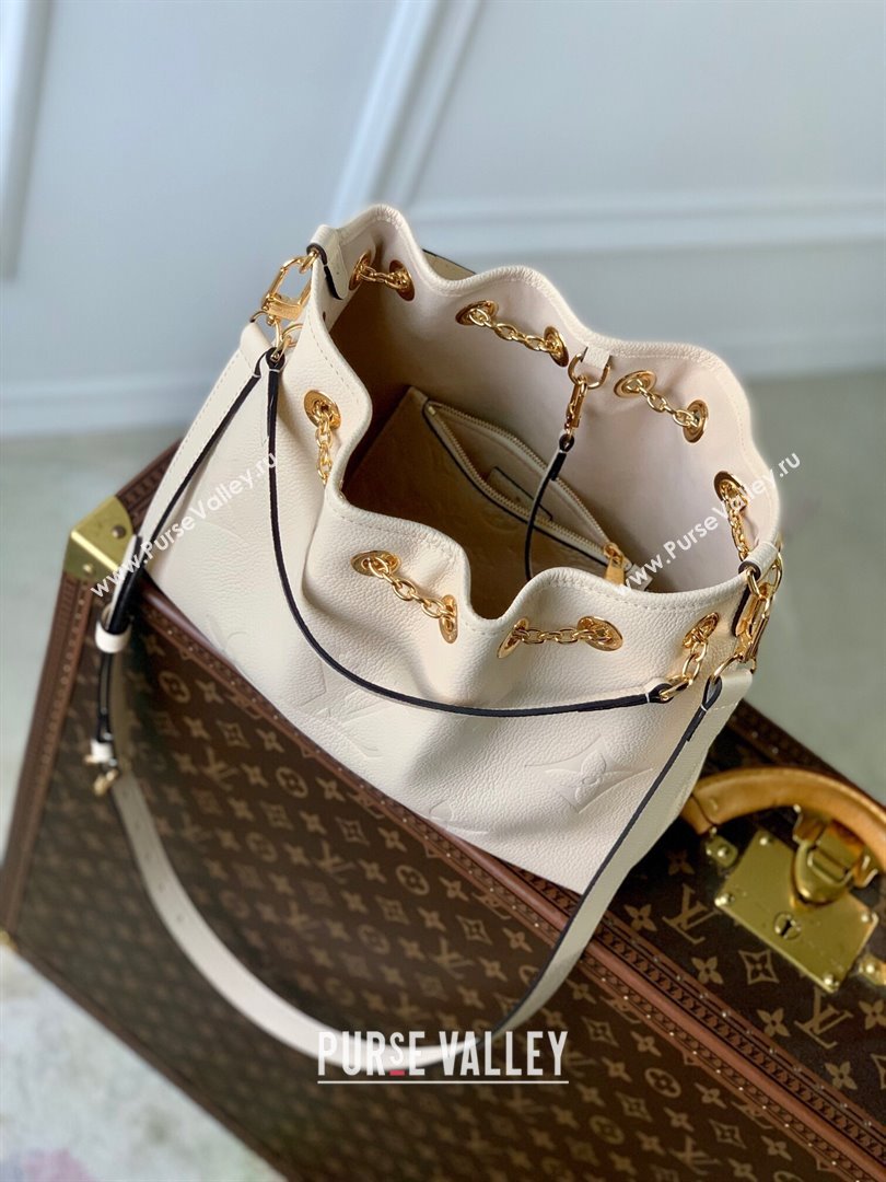 Louis Vuitton Summer Bundle Bucket Bag in Monogram Leather M25453 Beige 2024 (K-2461712)