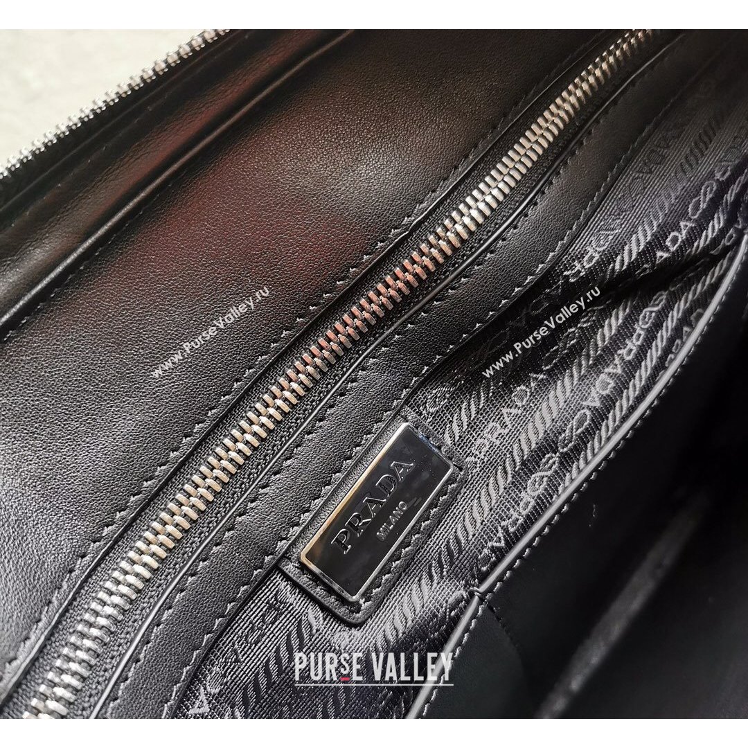 Prada Mens Saffiano Leather Business Briefcase Bag 2VE368 Black 2021 (YZ-21090912)