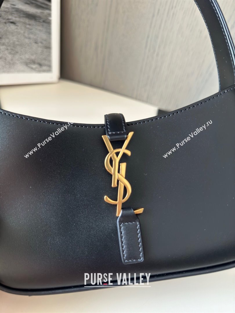 Saint Laurent Mini LE 5 À 7 Soft Hobo Bag in Smooth Calfskin 710318 Black 2024 Top Quality (HS-24121306)