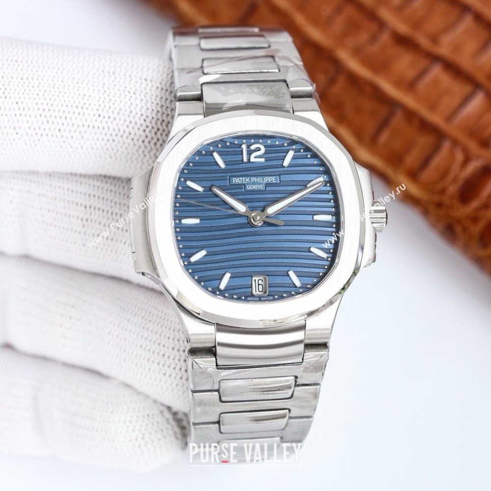 Patek Philippe Watch P7118 35.2MM Blue 2025 Top Quality (KN-25020607)