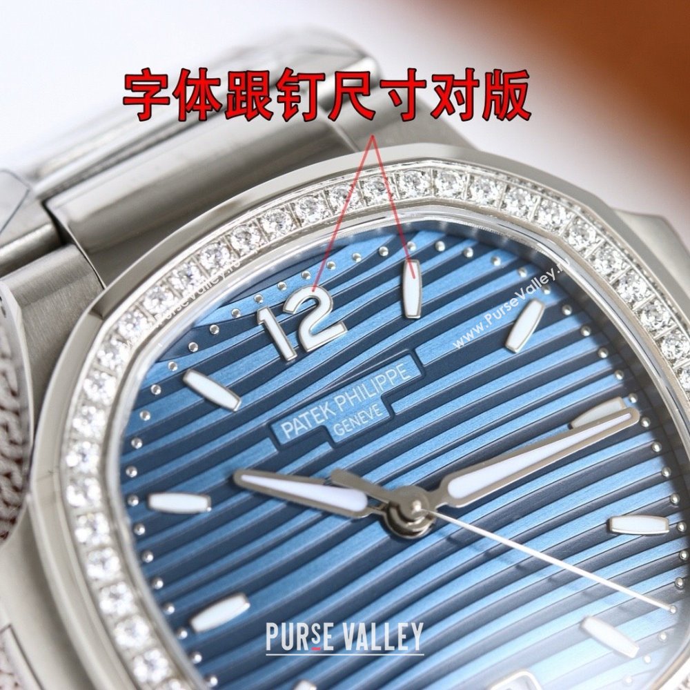 Patek Philippe Watch P7118 35.2MM Blue 2025 Top Quality (KN-25020607)