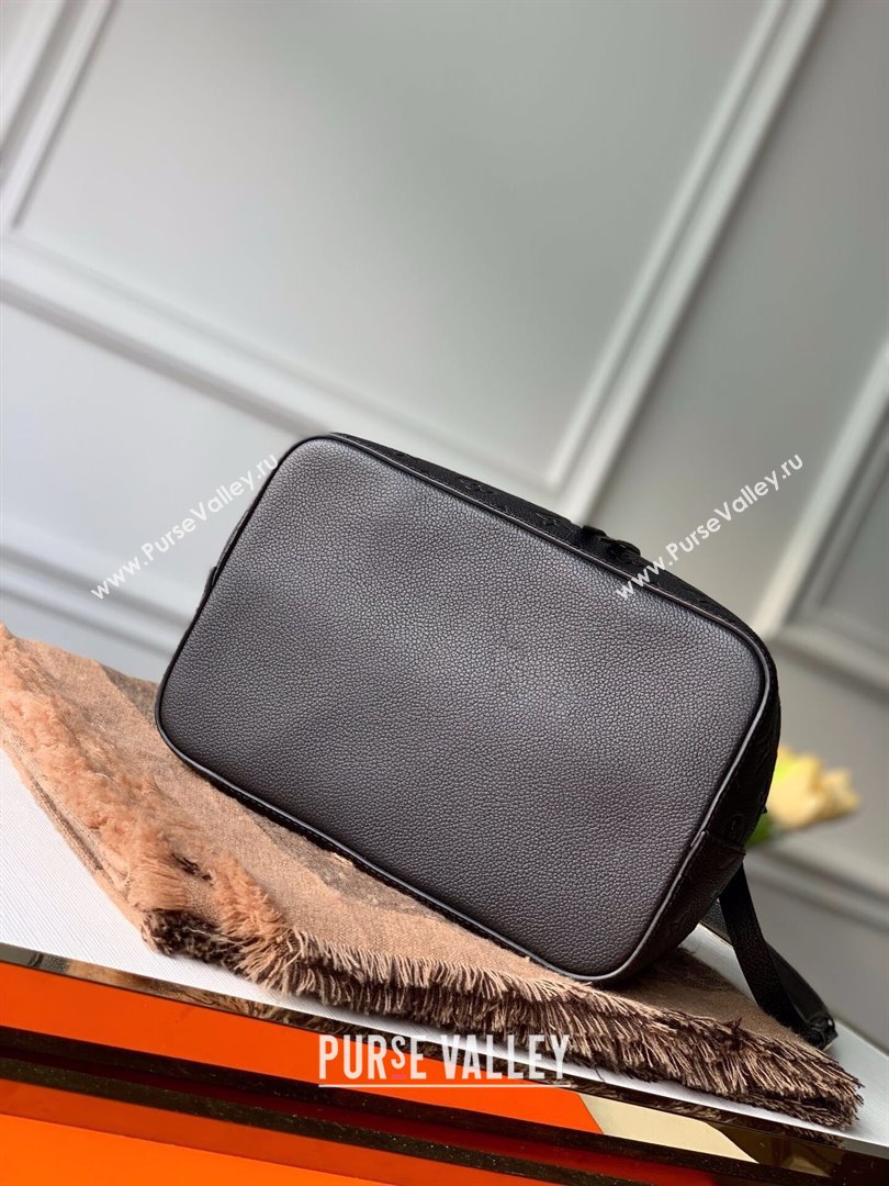 Louis Vuitton NeoNoe MM Bucket Bag in Monogram Embossed Leather M45256 Black 2025 (K-25020604)