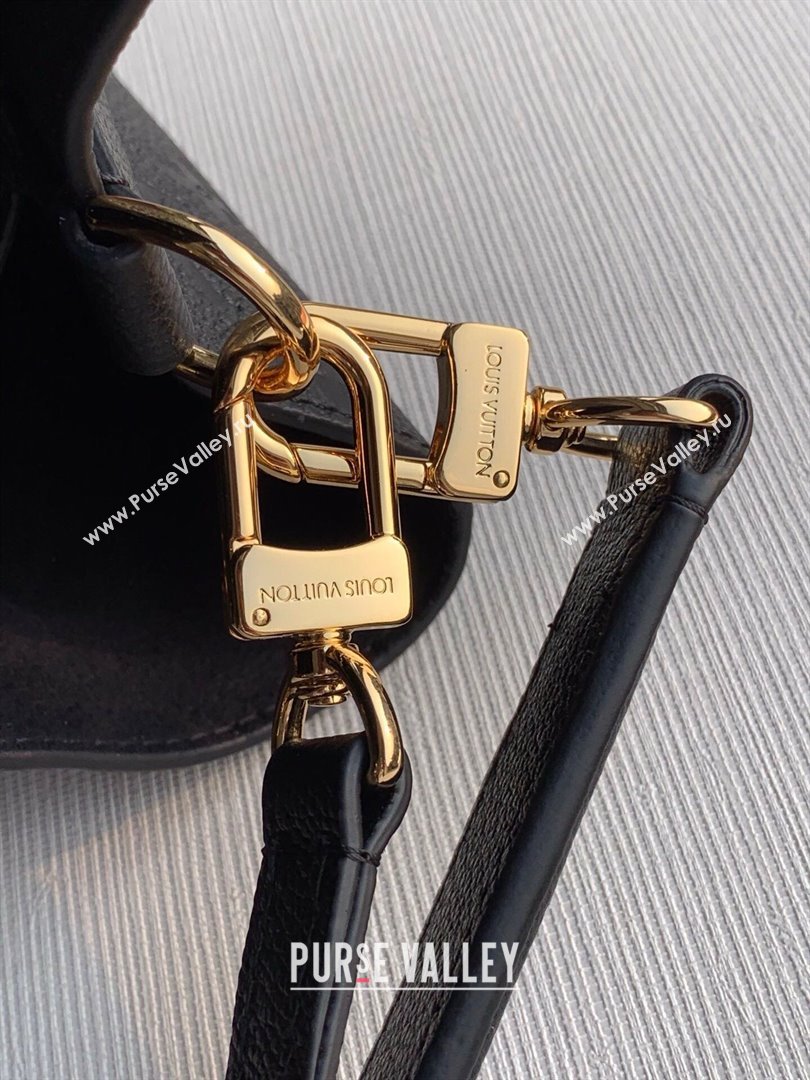 Louis Vuitton NeoNoe MM Bucket Bag in Monogram Embossed Leather M45256 Black 2025 (K-25020604)