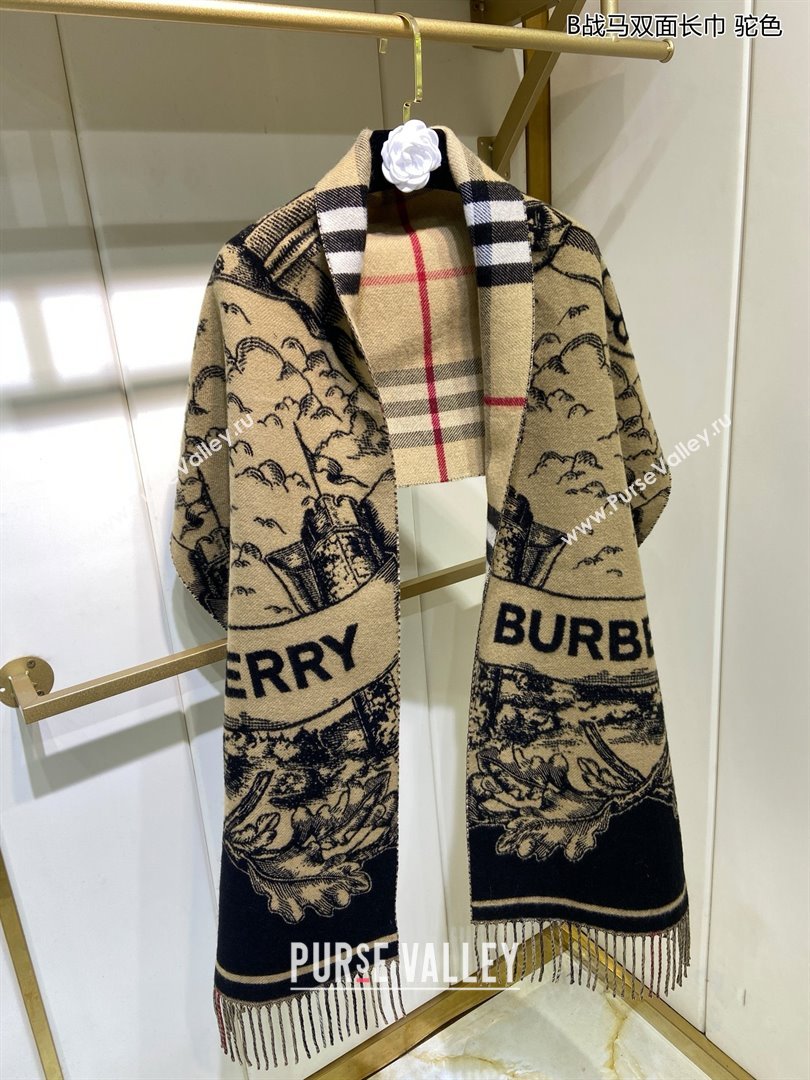 Burberry Cashmere Scarf 210x45cm B020601 Khaki 2025 Top Quality (WTZ-25020601)