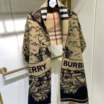 Burberry Cashmere Scarf 210x45cm B020601 Khaki 2025 Top Quality (WTZ-25020601)