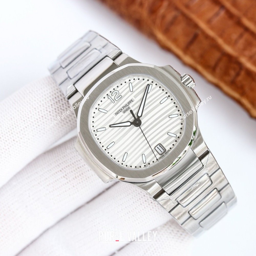 Patek Philippe Watch P7118 35.2MM White 2025 Top Quality (KN-25020606)