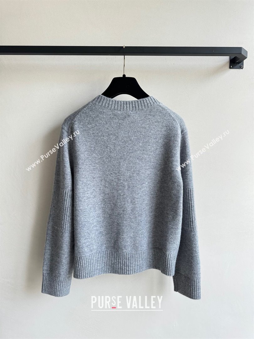 Chanel Cashmere Cardigan CH92312 Grey 2024 (Q-24092312)