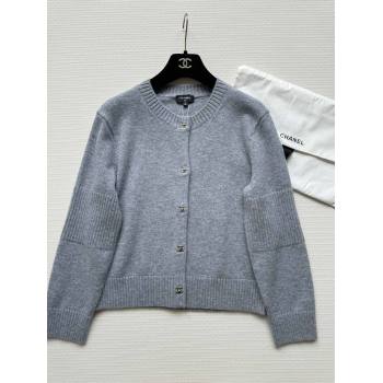 Chanel Cashmere Cardigan CH92312 Grey 2024 (Q-24092312)