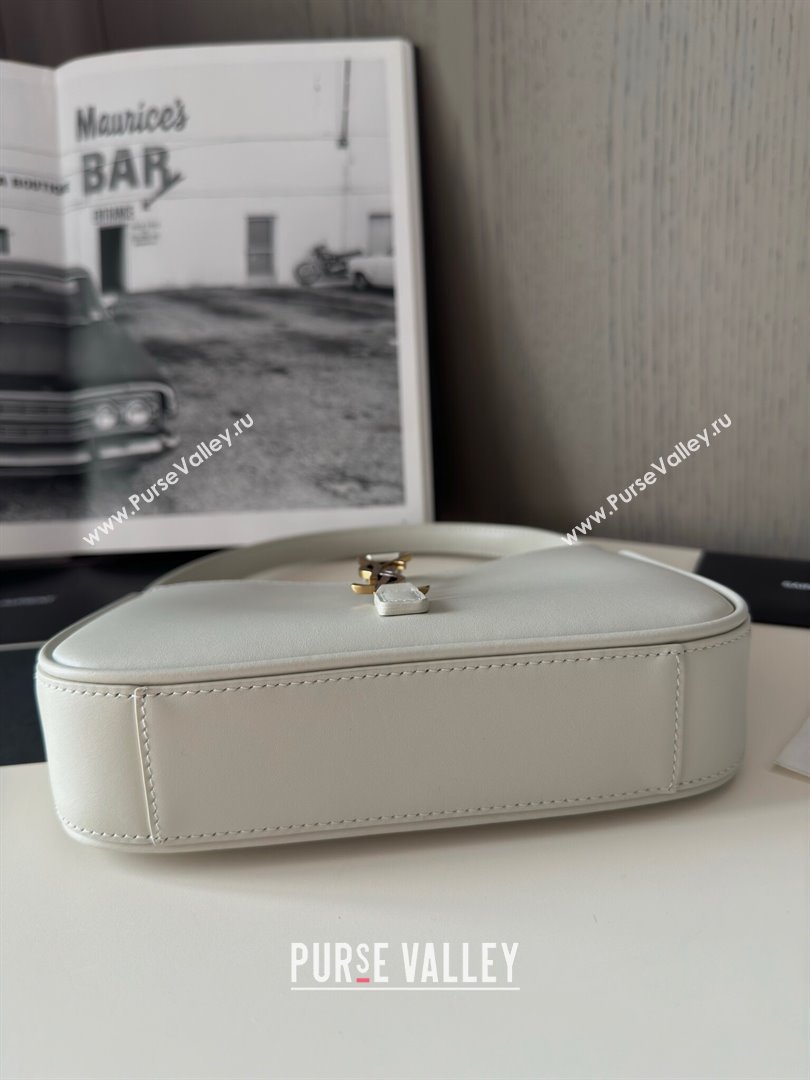 Saint Laurent Mini LE 5 À 7 Soft Hobo Bag in Smooth Calfskin 710318 White 2024 Top Quality (HS-24121307)