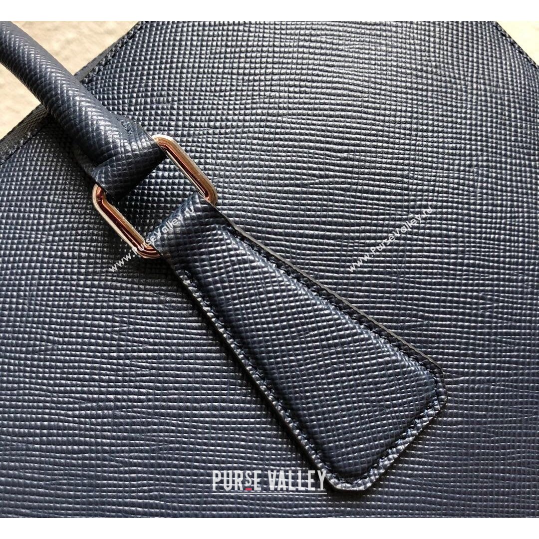 Prada Mens Saffiano Leather Business Briefcase Bag 2VE363 Dark Blue 2021 (YZ-21090916)