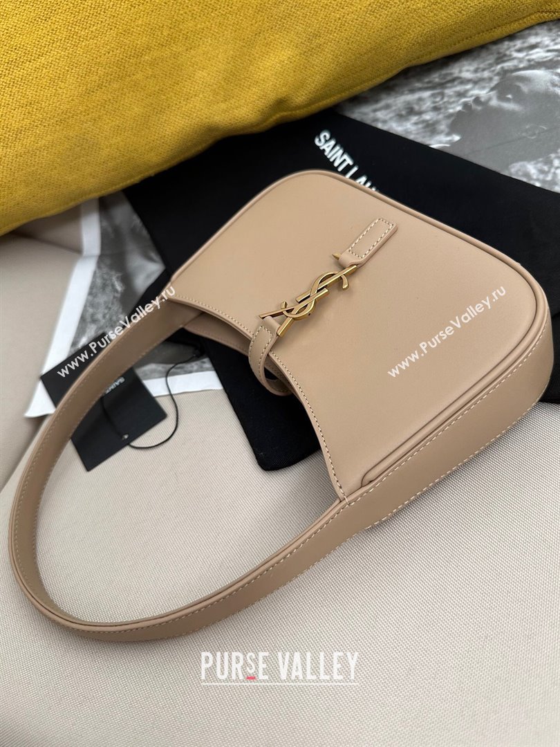 Saint Laurent Mini LE 5 À 7 Soft Hobo Bag in Smooth Calfskin 710318 Nude Pink 2024 Top Quality (HS-24121308)