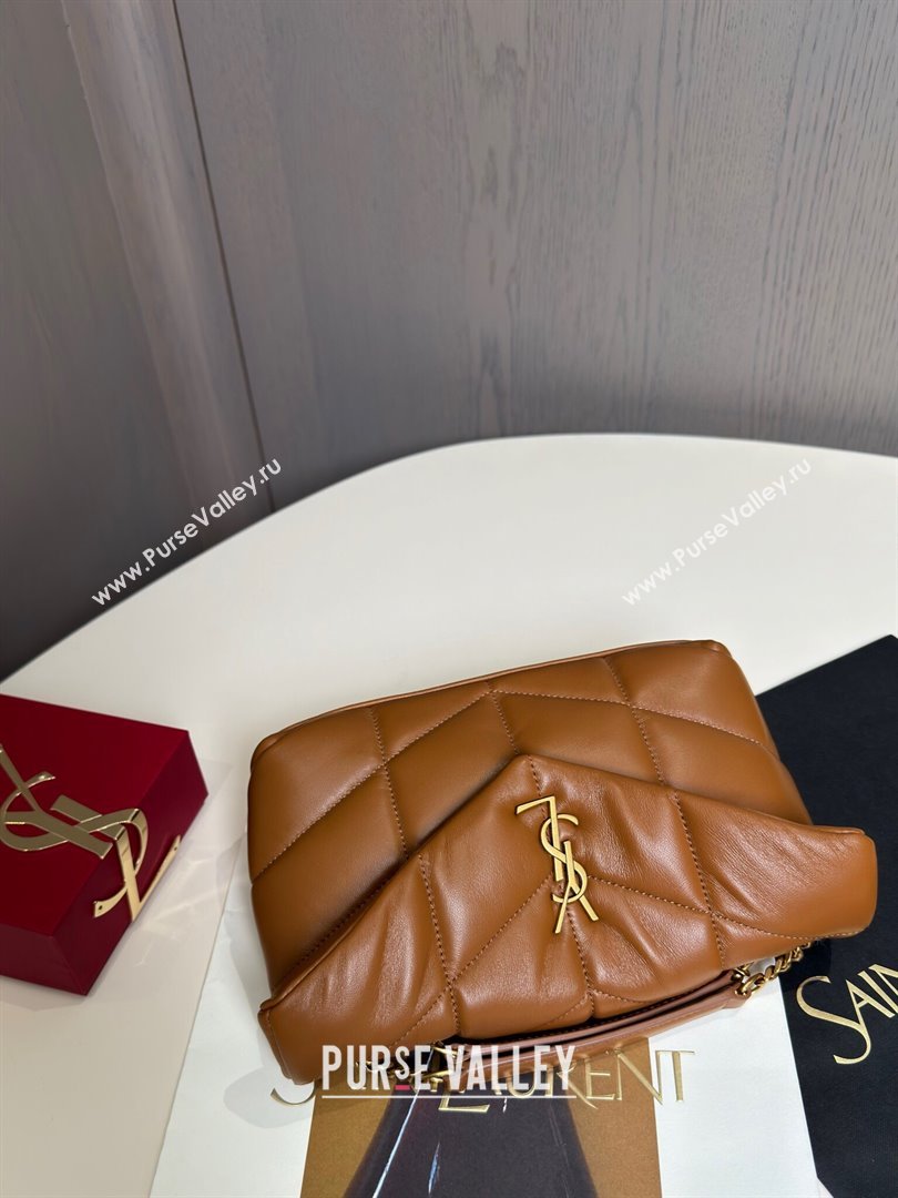 Saint Laurent Toy Puffer Bag in Lambskin 759337 Brown 2024 Top Quality (HS-24121309)